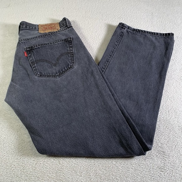 Vintage Levis 501 Jeans Mens 32x30 (Tag 33x32) Gray Straight Button Fly Cotton